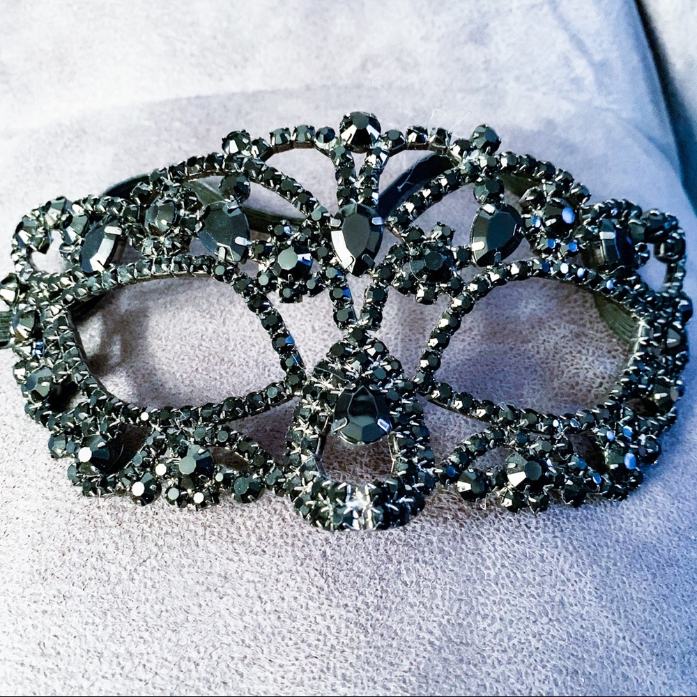 Victorian Black Gem Masquerade Costume Mask